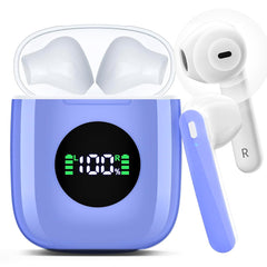 MyDepot Wireless Earbuds 40H Playtime, Deep Bass, LED Case, Waterproof Mic