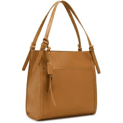 Rosvovo Genuine Leather Tote Bag for Women | Minimalist Structured Leather Handbag, Work, Travel