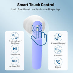 MyDepot Wireless Earbuds 40H Playtime, Deep Bass, LED Case, Waterproof Mic