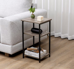 MyDepot 2 Pack Side Table, Small End Table, Tall Nightstand for Living Room, Bedroom, Office, Bathroom