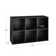 Mydepot 6 8 9 Cube Storage Organizer, Open Bookcase, Space-Saving Display Shelf with Removable Back Panels, Easy Assembly