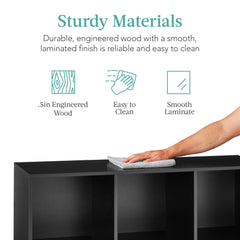 Mydepot 6 8 9 Cube Storage Organizer, Open Bookcase, Space-Saving Display Shelf with Removable Back Panels, Easy Assembly