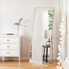 MyDepot Full Length Body Mirror Floor Mirrors with Stand (Rectangular)