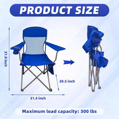 MyDepot Lightweight Camping Chair for Adults, 300lbs Capacity Foldable Portable Lawn Chair with Carry Bag, Outdoor Chair for Camping, Lawn, Beach & Travel