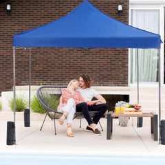 MyDepot 10 x 10 Ft Pop Up Canopy Tent Outdoor Use, Portable Shade Waterproof Beach Tent with Sand Bags for Events Backyard Parties