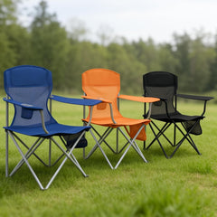 MyDepot Lightweight Camping Chair for Adults, 300lbs Capacity Foldable Portable Lawn Chair with Carry Bag, Outdoor Chair for Camping, Lawn, Beach & Travel