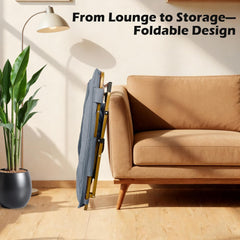 MyDepot Comfy Saucer Chair for Adults, Soft Faux Fur Bedroom Chair, Cozy Folding Lounge Chair Reading Chair for Living Room, Dorm & Bedroom