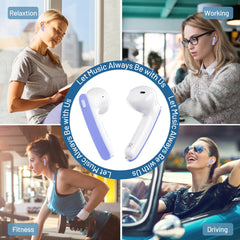 MyDepot Wireless Earbuds 40H Playtime, Deep Bass, LED Case, Waterproof Mic