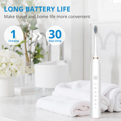 MyDepot Electric Toothbrush USB Rechargeable Sonic Toothbrush for Adults