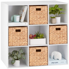 Mydepot 6 8 9 Cube Storage Organizer, Open Bookcase, Space-Saving Display Shelf with Removable Back Panels, Easy Assembly