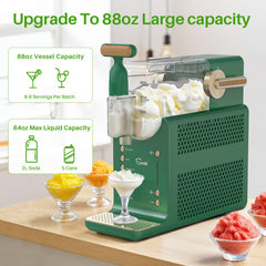 Mydepot Slushie Machine, 15-Minute Slushy Machine(Fastest Results) For Home, Frozen Drink And Slushie Maker With 6 Preset Programs, 12-Hours Long-Lasting Cooling
