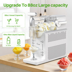 Mydepot Slushie Machine, 15-Minute Slushy Machine(Fastest Results) For Home, Frozen Drink And Slushie Maker With 6 Preset Programs, 12-Hours Long-Lasting Cooling