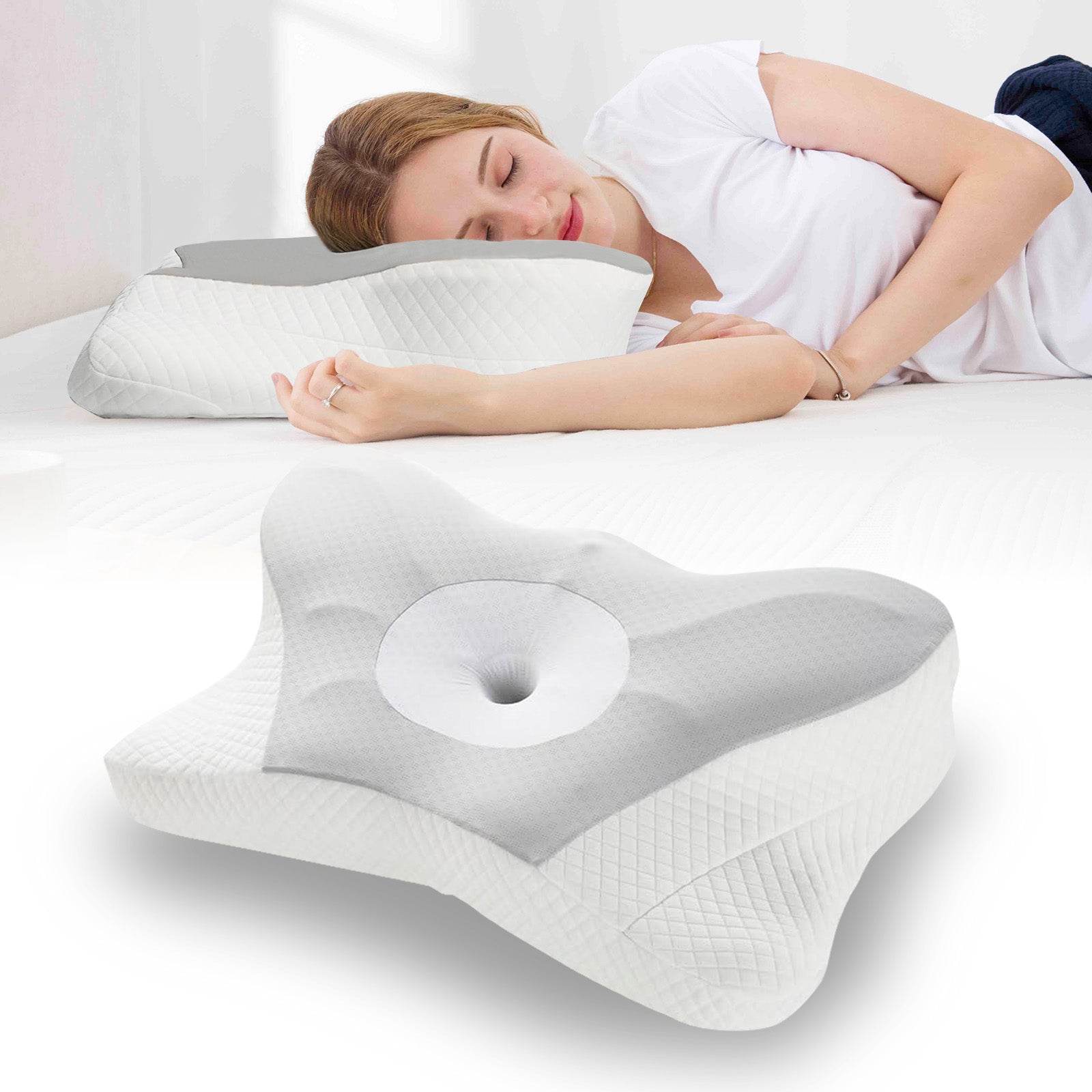 Cooling Cervical Neck Pillowcase Cover Only Pillow Case Ergonomic Pillowcase Zipper Breathable Pillow Cover Contour Cool Case Side Back Stomach Sleep