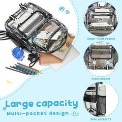 MyDepot Cute Clear Backpack,
Large capacity