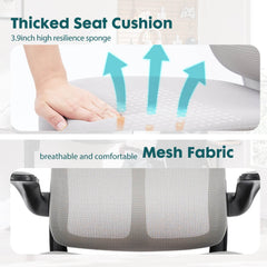 MyDepot Executive High Back Computer Chair Thicked seat cushion
Mesh Fabric