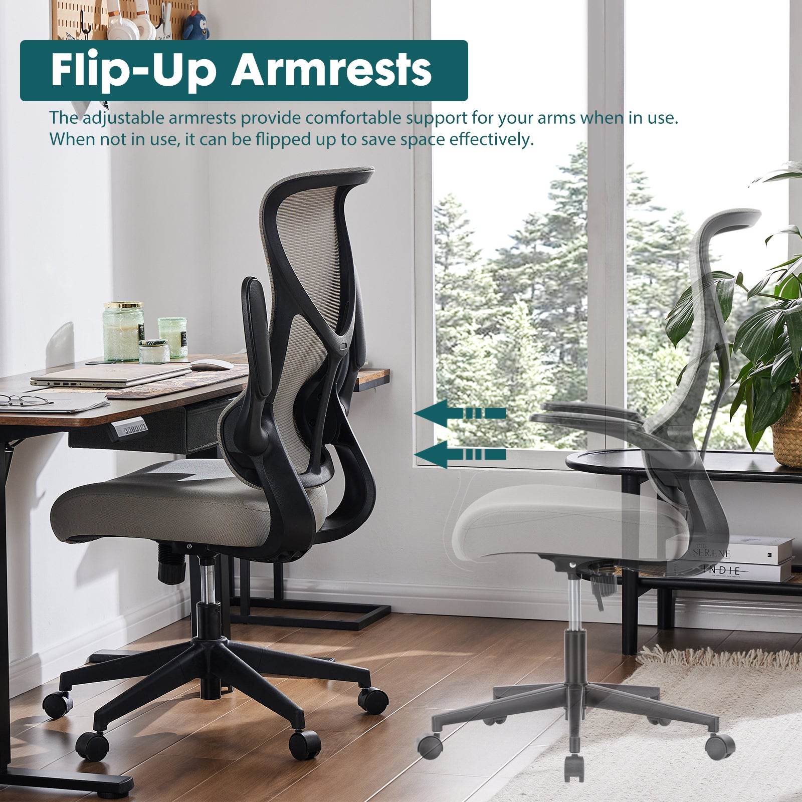 MyDepot Executive High Back Computer Chair
Flip-Up Armrests