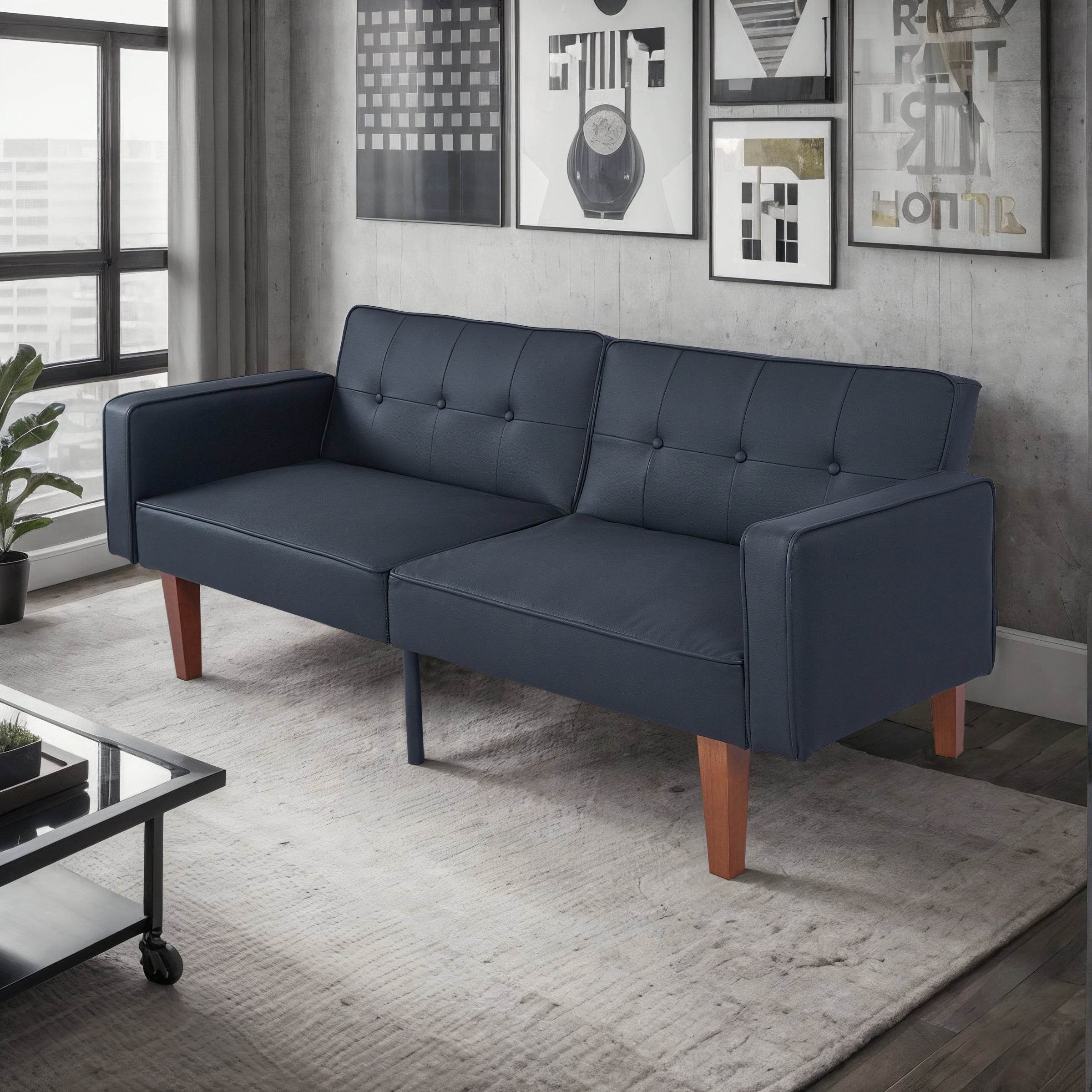 MyDepot Futon Sofa
PU Leather-BlackSPMD-2131-BLACK