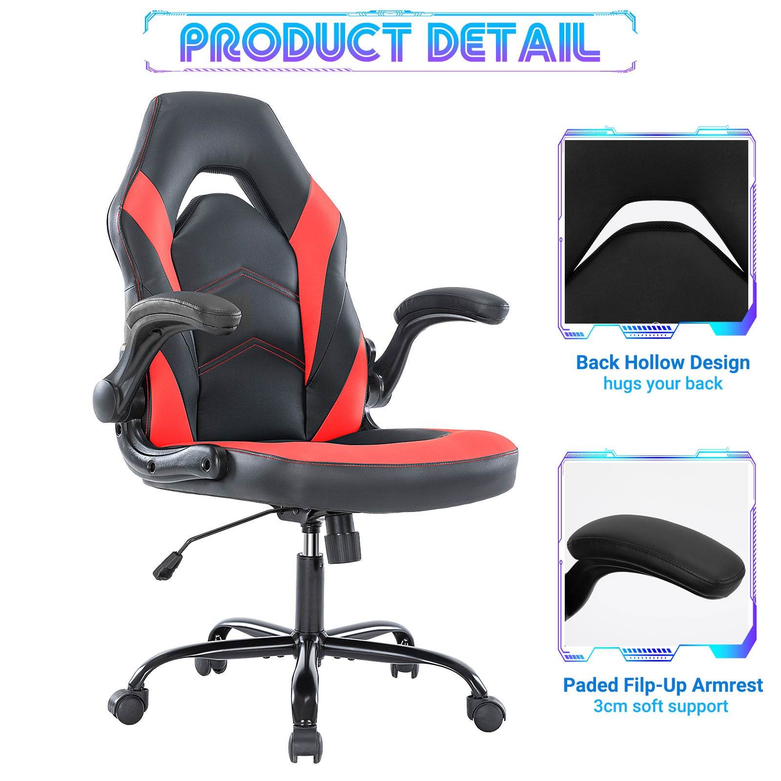 MyDepot Gaming Reclining High-Back Ergonomic Chair
PRODUCT DETAIL