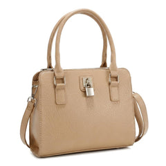 Rosvovo Genuine Leather Purse for Women with Top Handle, Leather Satchel purse Crossbody Bags Handbag with Adjustable Strap