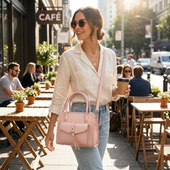 Rosvovo Genuine Leather crossbody Bag for Women, Slouchy crescent Hobo bag Purses shoulder bag with Adjustable Strap
