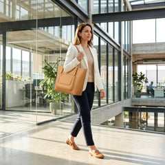 Rosvovo Tote Bag for Women | Large Capacity Shoulder Bag, Compartments for Laptop, Work, Schoo, Nursing
