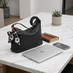 Rosvovo Leather Tote Bag for Women - Slouchy Hobo Shoulder Bag | Designer Inspired, Large Capacity Handbag