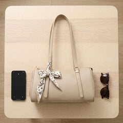 Rosvovo Leather Tote Bag | Elegant Top Handle Purse