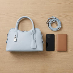 Rosvovo Crossbody Satchel Handbag - Light Blue Western Style Purse for Women, Versatile Blue Pocketbook for Daily Use & Festivals