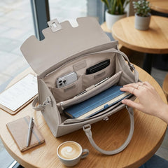 Rosvovo Top Handle Tote Bags for Women | Structured Multi-Compartment, Work Purse, Laptop Bag