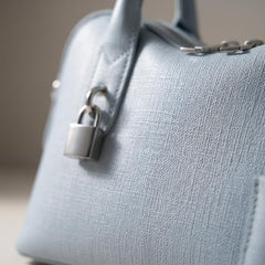 Rosvovo Crossbody Satchel Handbag - Light Blue Western Style Purse for Women, Versatile Blue Pocketbook for Daily Use & Festivals