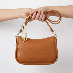 Rosvovo Retro Vegan Leather Hobo Bag - Small Brown Shoulder Purse | Women, Vintage, Y2K Mini Bag