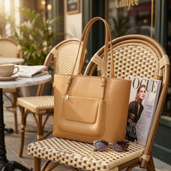 Rosvovo Tote Bag for Women | Large Capacity Shoulder Bag, Compartments for Laptop, Work, Schoo, Nursing