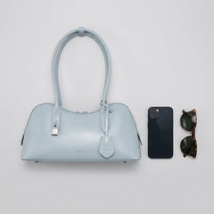 Rosvovo Genuine Leather shoulder Bag for Women with Top Handle, Satchel purse Bowler Handbags with zipper closure