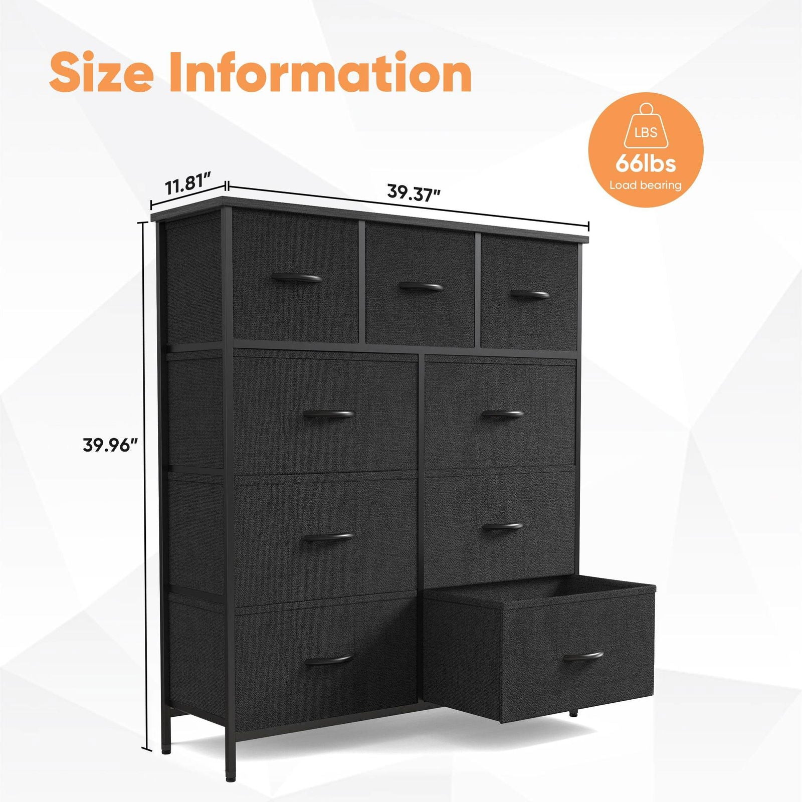 My Depot 9-Drawer
Size Information