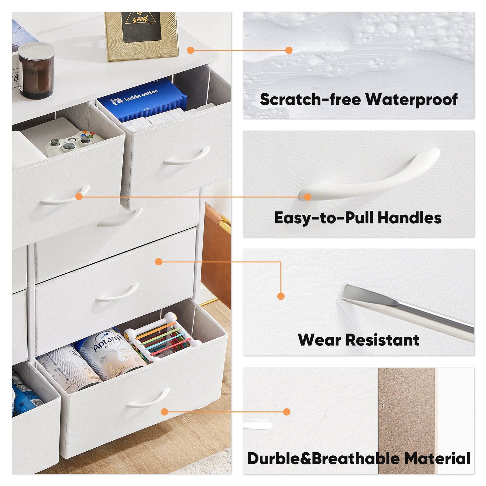 My Depot 9-Drawer
Scratch-free Waterproof
Easy-to-Pull Handles
Wear Resistant
Durble&Breathable Material