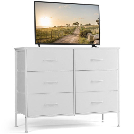 My Depot Bedroom Dresser with 6 Fabric Drawers
White
SPMD-CAB-6BC-WT