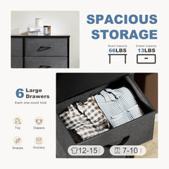 My Depot Bedroom Dresser with 6 Fabric Drawers
Waterproof
Wear Resistant
Adjustable Feet
Easy-to-Pull Handles