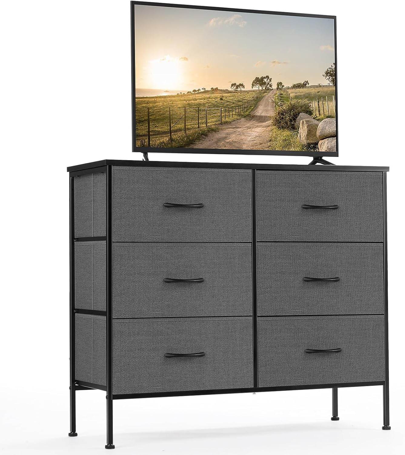 My Depot Bedroom Dresser with 6 Fabric Drawers
Gray
SPMD-CAB-6BC-GY
