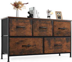 My Depot Dresser with 5 Fabric Drawers
Brown
SPMD-CAB-5BC-RUST