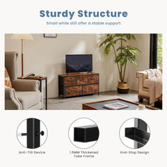 My Depot Dresser with 5 Fabric Drawers
Sturdy Structure