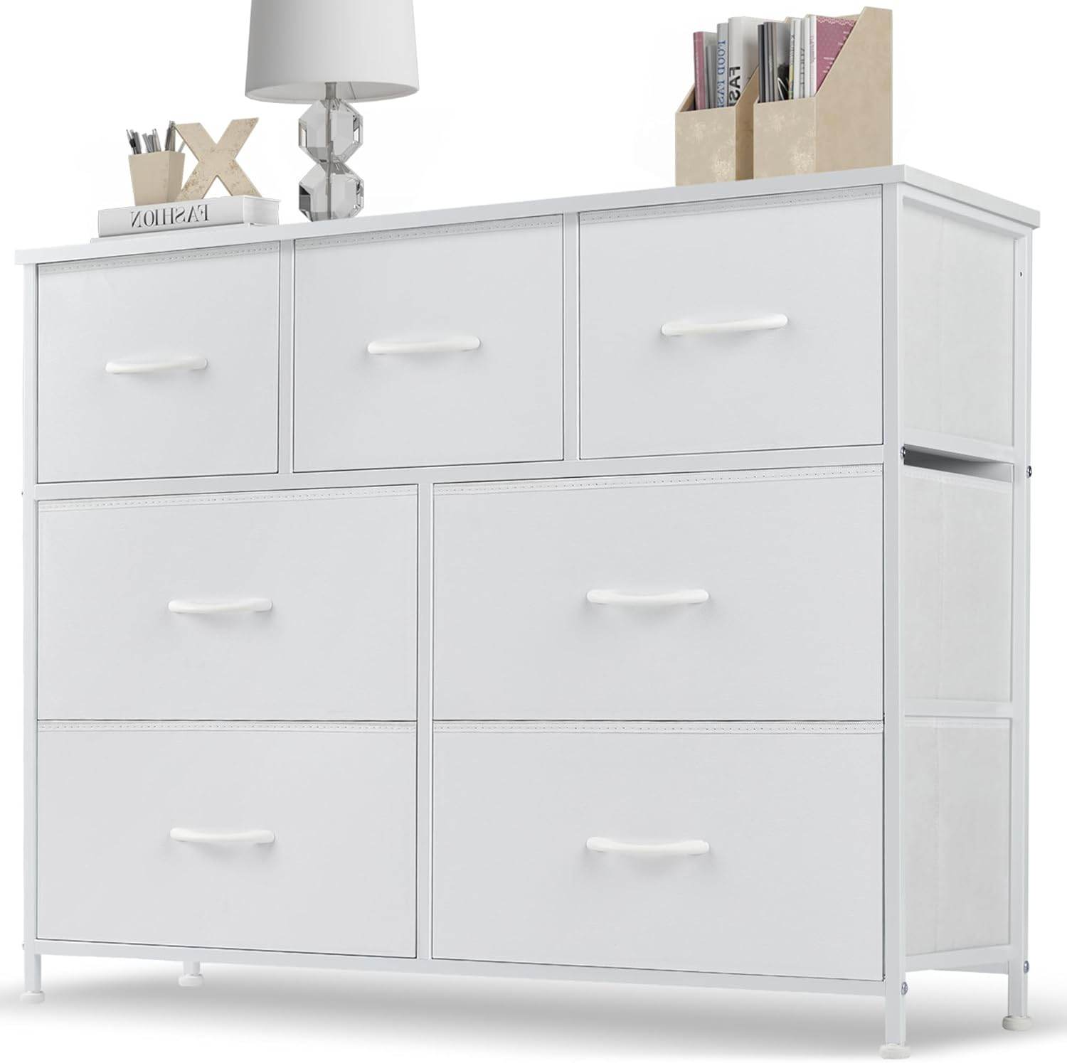 My Depot Bedroom Dresser with 7 Fabric Drawers
White
SPMD-CAB-7BC-WT