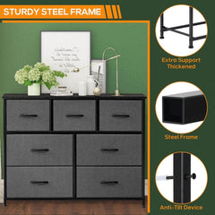 My Depot Bedroom Dresser with 7 Fabric Drawers
STURDY STEEL FRAME