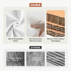 My Depot Folding Mattress Tri-fold Memory Foam for Camping with Washable Cover - My Depot