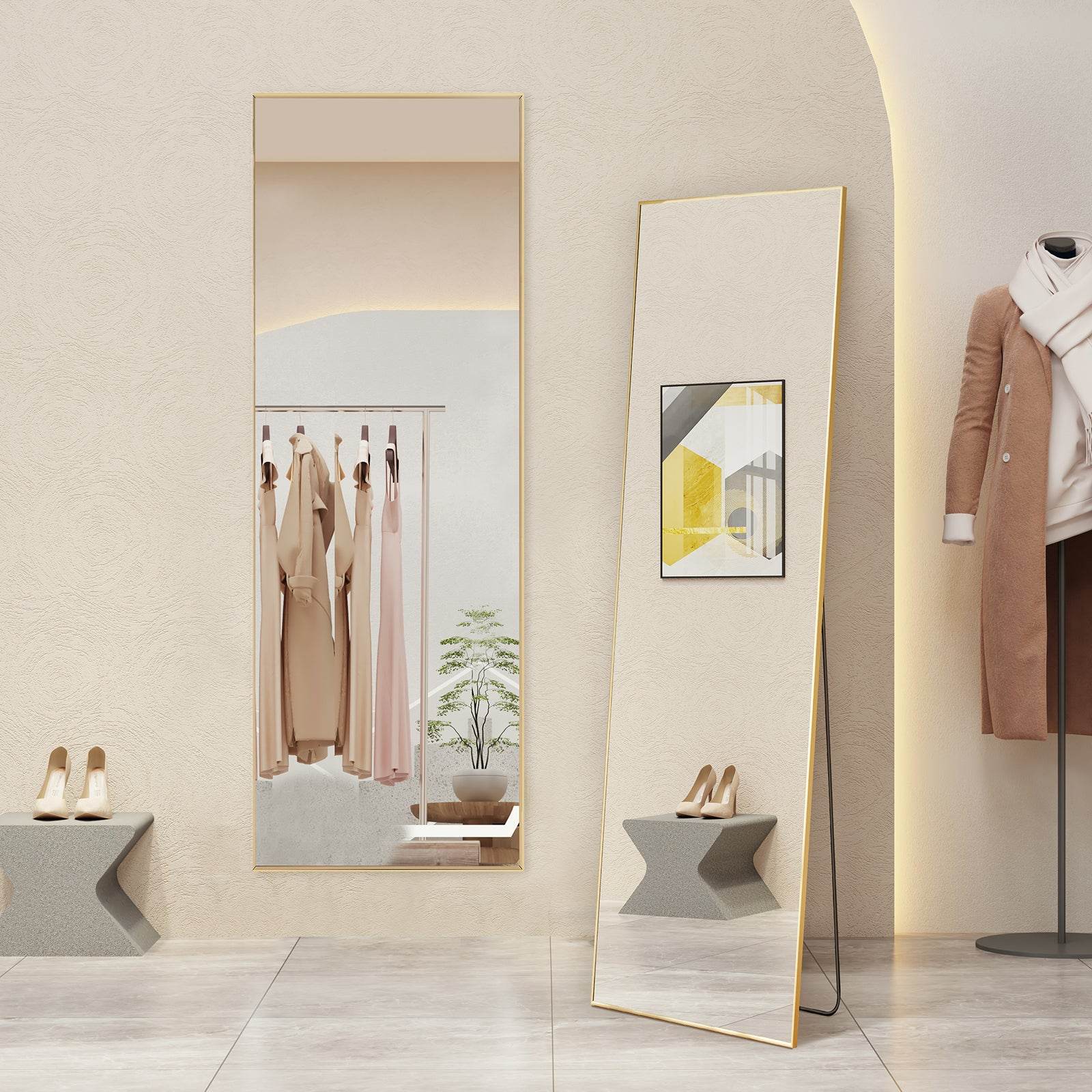 MyDepot Full Length Standing Body Mirror (Rectangular) - My Depot