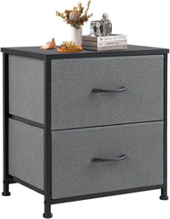 My Depot Nightstand with 2 Fabric Drawers
Light Gray
SPMD-CAB-2BC-GY