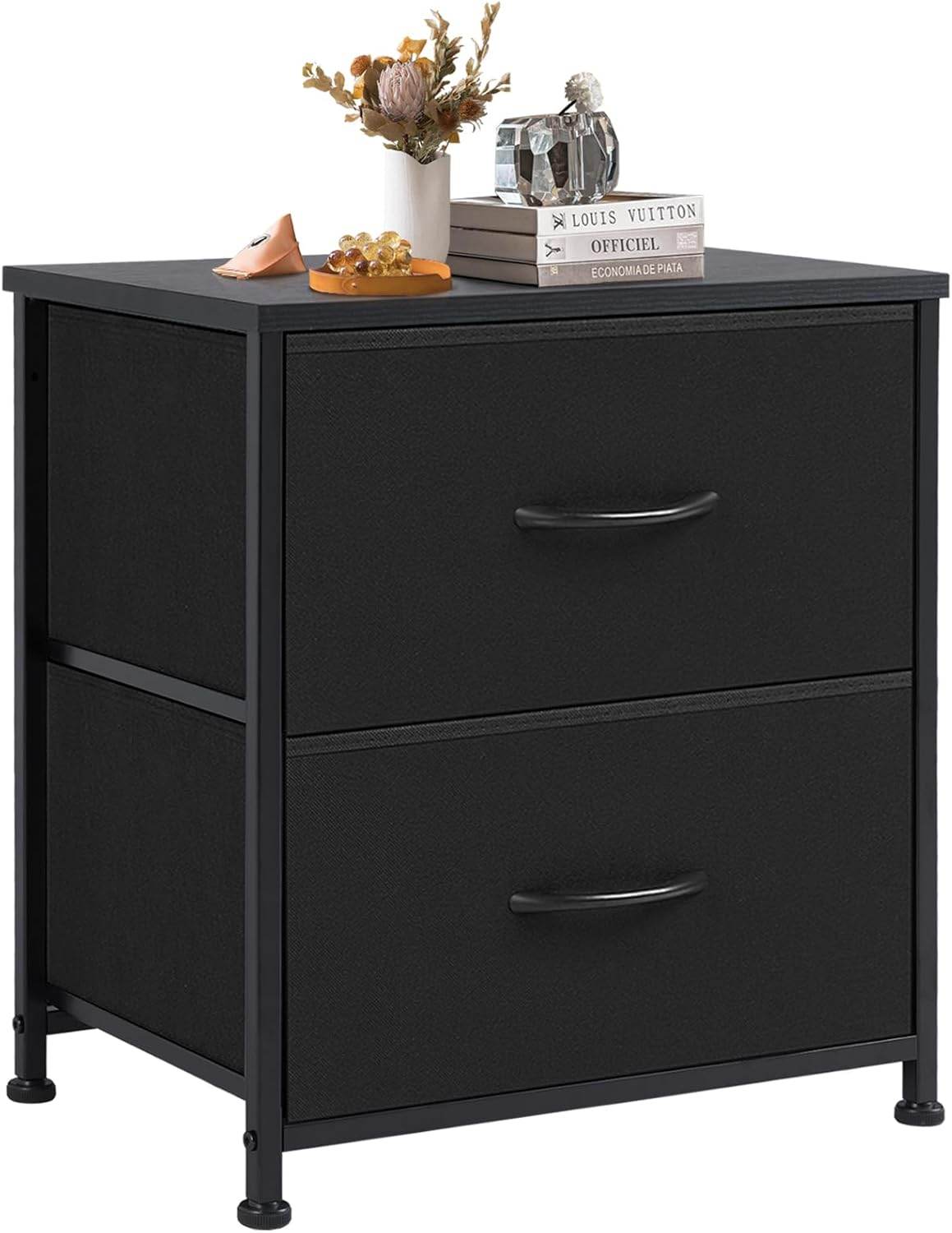 My Depot Nightstand with 2 Fabric Drawers
Black Version 2
SPMD-CAB-2BC-BK
