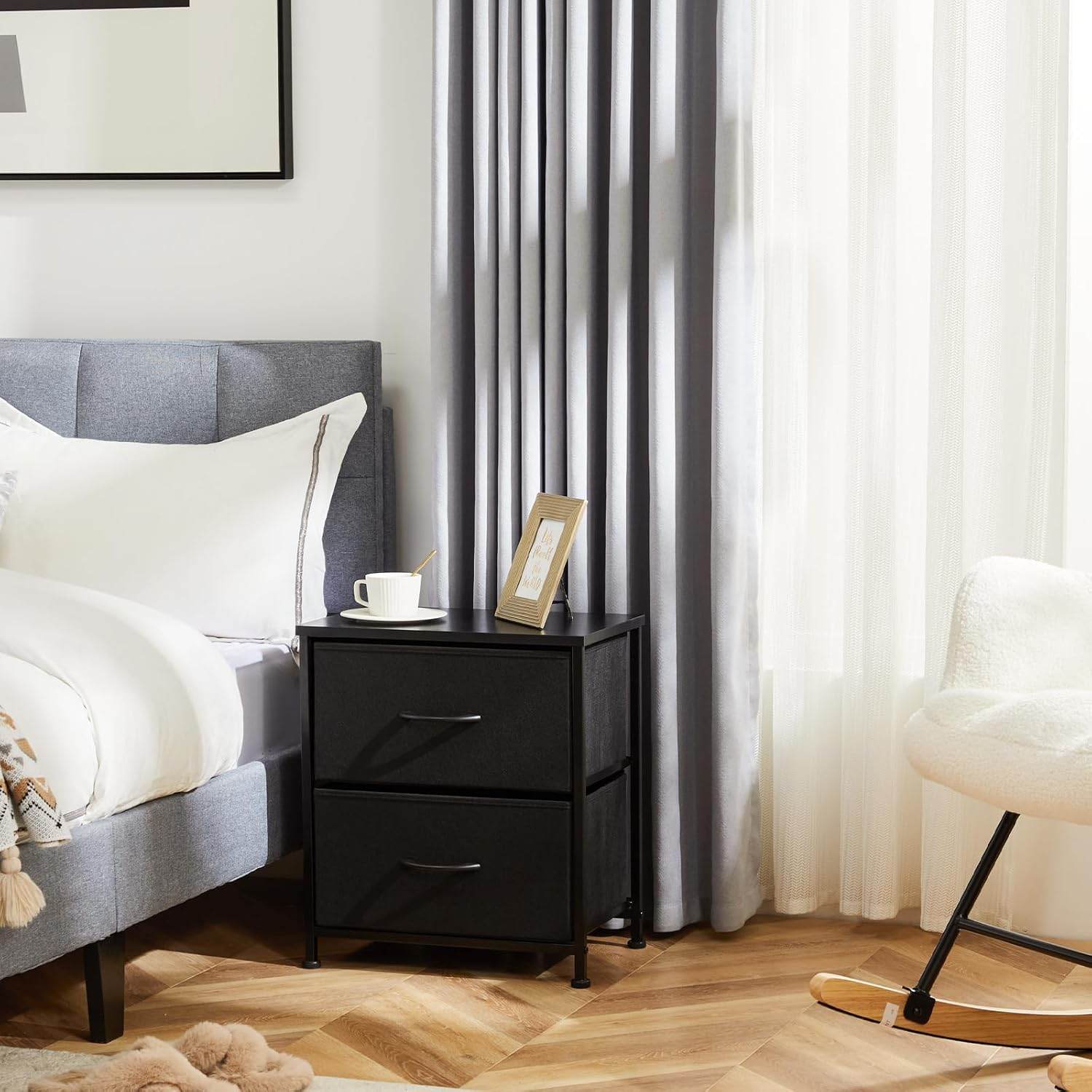 My Depot Nightstand with 2 Fabric Drawers
Black Version 2
SPMD-CAB-2BC-BK