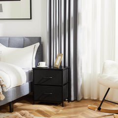 My Depot Nightstand with 2 Fabric Drawers
Black Version 2
SPMD-CAB-2BC-BK