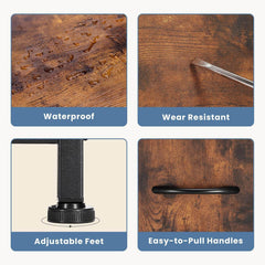 My Depot Nightstand with 2 Fabric Drawers
Waterproof
Wear Resistant
Adjustable Feet
Easy-to-Pull Handles