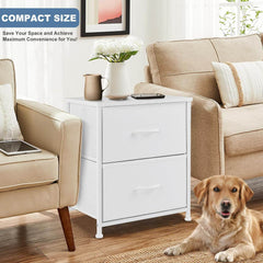 My Depot Nightstand with 2 Fabric Drawers
COMPACT SIZE